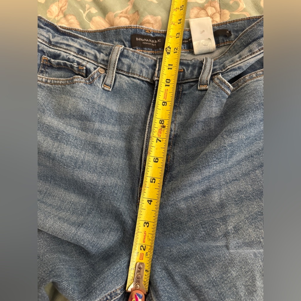 🔴Banana Republic high rise straight Blue Women's Jeans size 30 - Picture 4 of 9